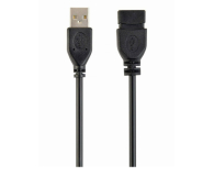 Gembird Przedłużacz kabla USB 2.0 0.15m, czarny - 1351677 - zdjęcie 1